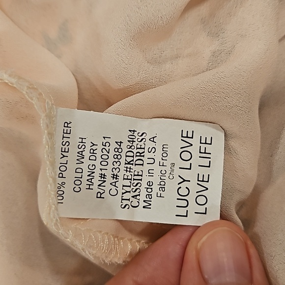 💕LUCY LOVE💕 Cassie Mini Dress ~ Floral Print Medium NWOT - Picture 7 of 7
